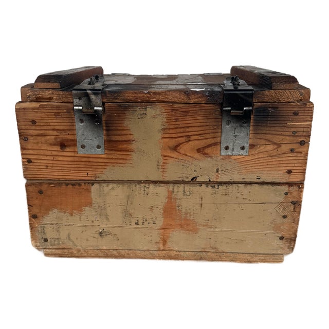 1949 Rifle Factory Ishapore Military Ammunition Crate For Sale