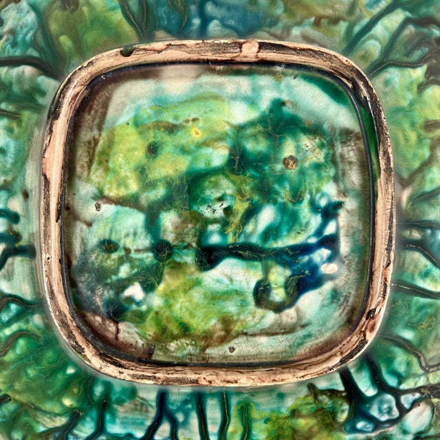 Samuel Alcock & Co Majolica Strawberry & Grape Cluster Dessert Tray, Circa 1850 For Sale - Image 11 of 12