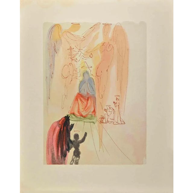 Modern Salvador Dali, The Divine Comedy: Beatrice and the Triumph of the Saints, Woodcut, 1963 For Sale - Image 3 of 3