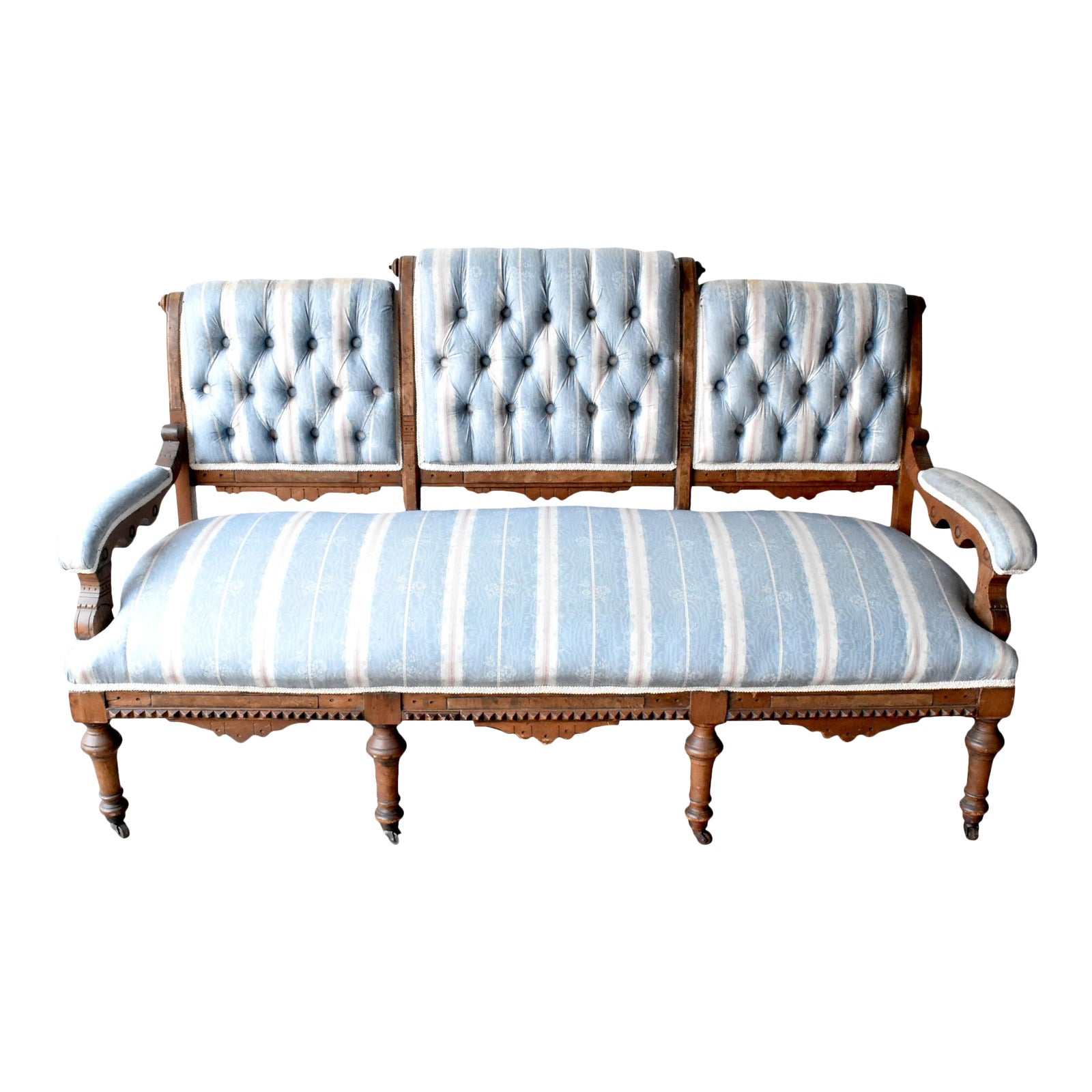 Antique Victorian Eastlake Settee Chairish