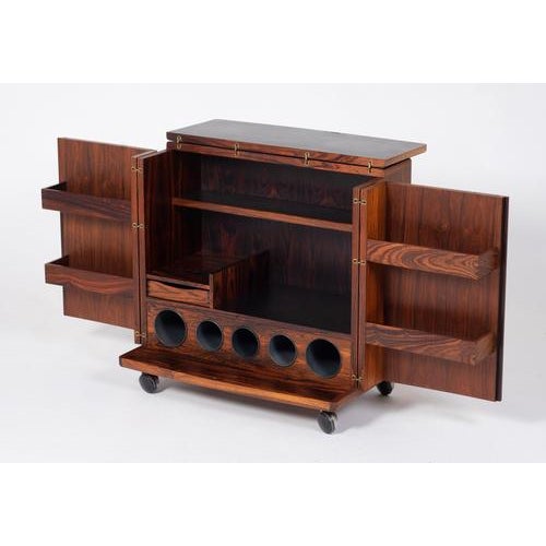 Danish Rosewood Bar Cabinet by Illum Wikkelsø, 1960s For Sale - Image 4 of 15