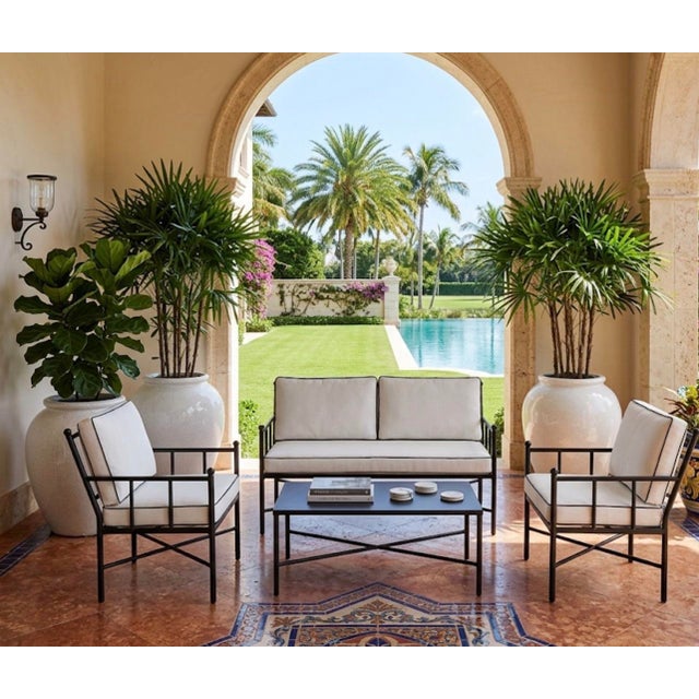 Vintage Neoclassical Turkish Outdoor Lounge Set For Sale - Image 9 of 12