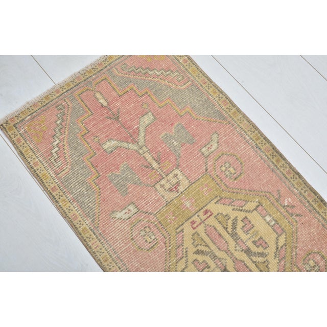 Turkish Mid 20th Century Orange Handknotted Wool Carpet For Sale - Image 3 of 5