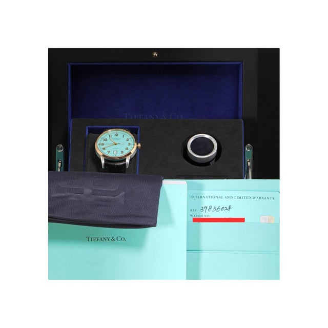 Tiffany & Co. Ct60 Tiffany Blue Dial Two-Tone 40mm Full Set Watch For Sale - Image 16 of 18