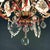 Antique Chandelier with Red Crystals For Sale - Image 14 of 15