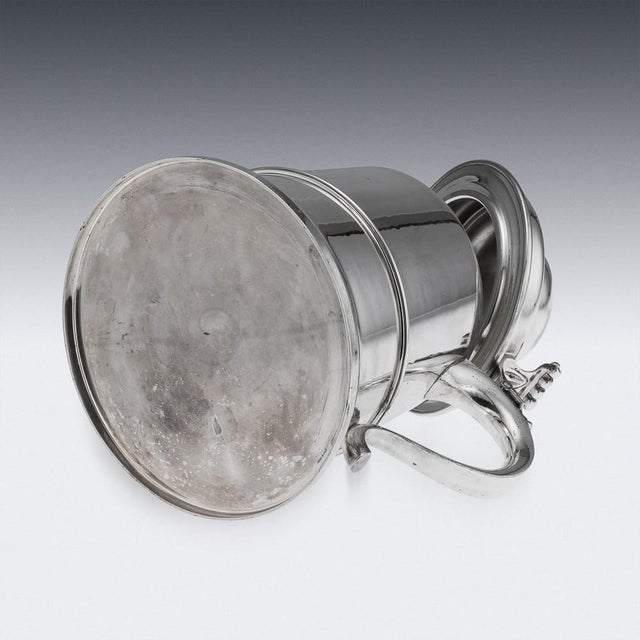Vintage Italian Silver Plated Lidded Tankard Ice Bucket, 1970 For Sale - Image 9 of 15
