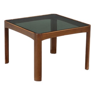 Coffee Table with Smoked Glass Top, 1970s-1980s For Sale