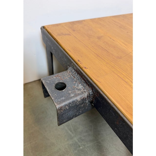 Wood Industrial Black Coffee Table Cart, 1960s For Sale - Image 7 of 17