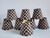 Vintage Black & Linen Chandelier Shades- Set of 8 For Sale In New York - Image 6 of 12