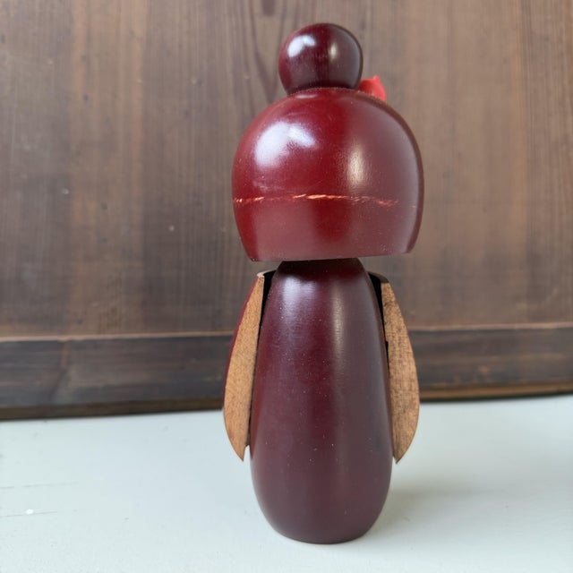 Vintage Japanese Kokeshi Sato No Oto by Hajime Miyashita, 1970s For Sale - Image 6 of 7