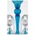 Turquoise and Crystal Murano Glass 12-Light Chandelier, 1980s For Sale - Image 4 of 6