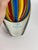 Vintage MCM Badash Crystal 6 In. Rainbow Murano Style Art Glass Vase For Sale - Image 6 of 8