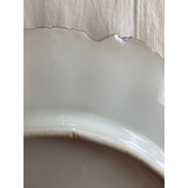 Green Limoges Hand Painted Porcelain Plate, France, C. 1910 For Sale - Image 8 of 8