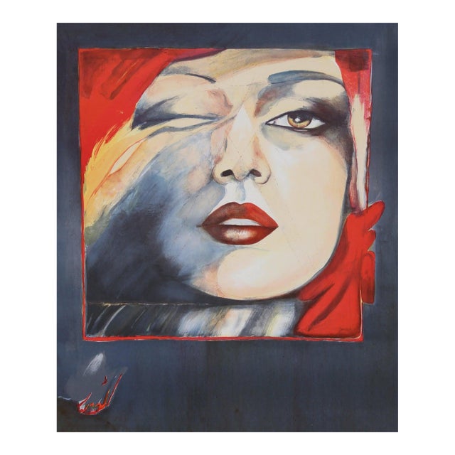 Helene Guetary, "Self Portrait," Lithograph For Sale