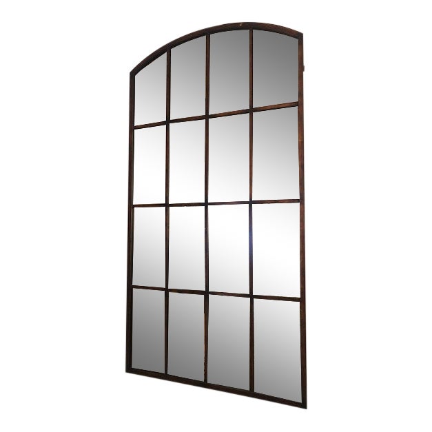 Arched Paned Wall Mirror Chairish