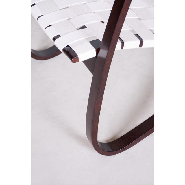 Vintage Art Deco Armchair in Beech by Jan Vaněk, Czech, 1930s For Sale - Image 4 of 8