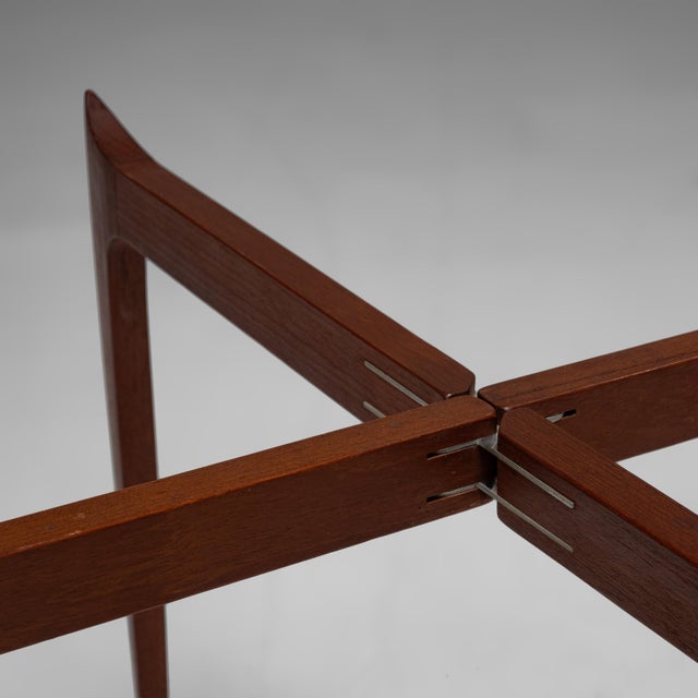 Fritz Hansen Model 4508 Teak Tray Table by Engholm for Fritz Hansen, Denmark, 1960s For Sale - Image 4 of 12