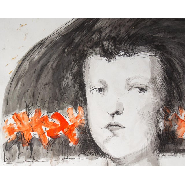 Paper “Queen Mariana by Diego Velázquez” Mixed Media Painting by James L. Bruch For Sale - Image 7 of 8