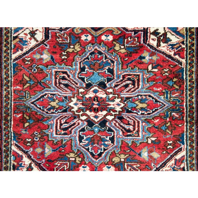 Early 20th Century Persian Heriz Rug For Sale - Image 14 of 15