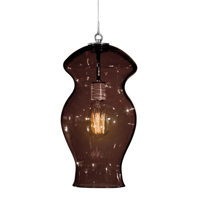 Sol Pendant Light from the Versuvius Collection in Ink For Sale
