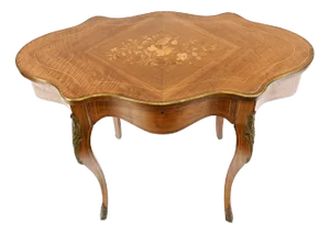 French Empire Marquetry Inlay Centre Table