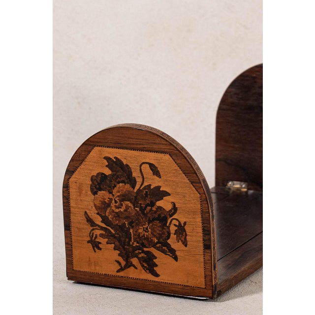 English 19th Century English Rosewood Inlay Book Slide For Sale - Image 3 of 3