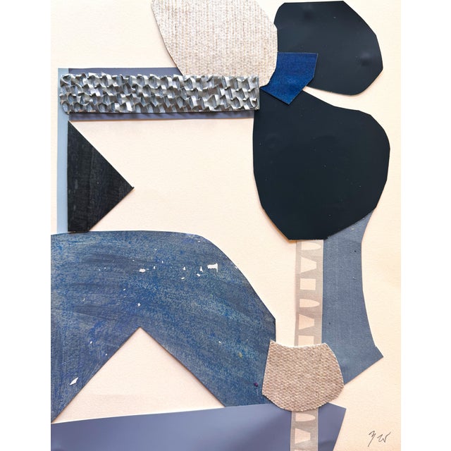 Paper "Celestial Escapade 4" Original Mixed-Media Collage on Paper by Zac Woodiel For Sale - Image 7 of 9