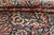Textile Kashan Rug 9'8'' X 12'9'' Red Wool Vintage Traditional Hand-Knotted Carpet For Sale - Image 7 of 12