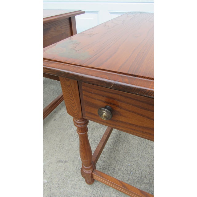 Vintage Pair of Hitchcock End Side Tables Farmhouse Designer For Sale - Image 6 of 9