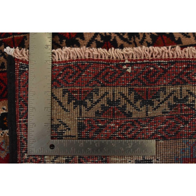 Baloch Rug 3’4” X 6’1” Brown Wool Vintage Tribal Hand-Knotted Oriental Carpet For Sale - Image 12 of 12