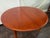 Mid-Century Modern Mid- Century Danish Modern Teak Dining Table Round Opens Oval 105 Inches With 3 Leaves For Sale - Image 3 of 18