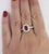 Metal Vintage 1.53 Carat Ruby and Diamond Platinum Ring Size 7 For Sale - Image 7 of 7