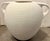 Large White Gesso Finish Textured Plaster Vase From 80's For Sale In Miami - Image 6 of 8