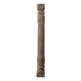 Antique 19th Century Hand-Carved Wooden Architectural Column For Sale