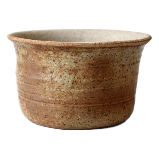 Vintage Studio Pottery Bowl Cachepot For Sale