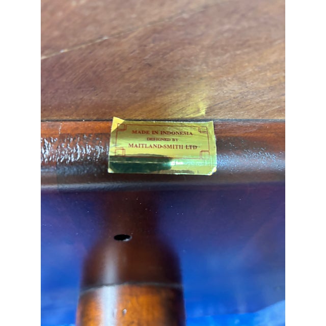 Maitland-Smith 37" Flame Mahogany Pie-Crust Table For Sale In Austin - Image 6 of 6