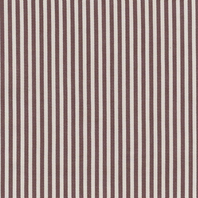 English Sophie Conran Coco Loveseat Narrow Chocolate Stripe with Piping with Knife Edge Cushion For Sale - Image 3 of 5