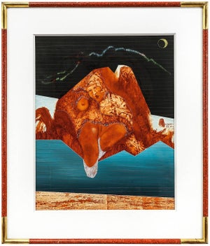 Heinrich Maryan Frama, Untitled, Nude Surreal Figure in a Landscape, 1983