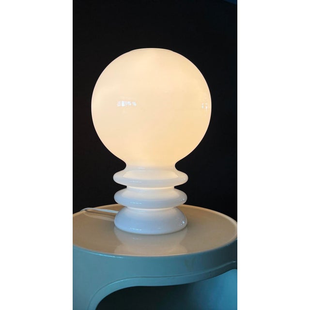 Vintage table lamp designed by Herbert Proft for Glashutte Limburg in Germany in the 70s. Model 'Bulb' , made from a...