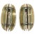 Mid-Century Italian Modern Glass & Metal Wall Sconces from Veca, Set of 2 For Sale - Image 10 of 10
