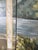 Vintage Hand-Painted Four-Panel Folding Screen – Architectural Landscape Room Divider For Sale - Image 9 of 12