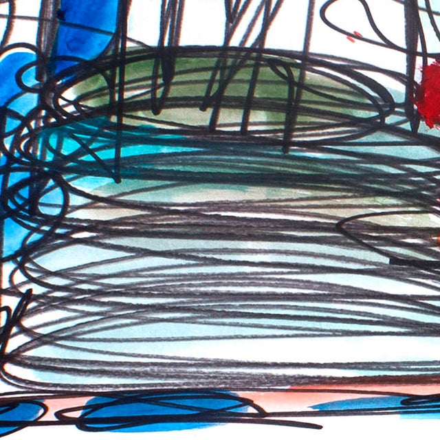 Paint Magic Vase — Luminous Abstract Garden in Oil Markers & Acrylics, 18 × 24 In For Sale - Image 7 of 7