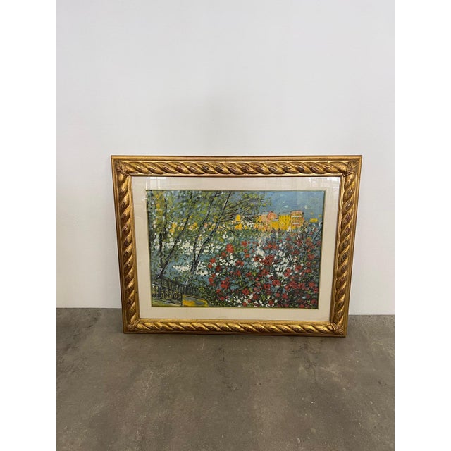 Cascella, Trees, Silkscreen on Canvas, 1985, Framed For Sale - Image 8 of 8