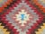 Textile 1960s Colorful Organic Wool Handmade Turkish Boho Kilim Rug For Sale - Image 7 of 12
