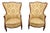 Rococo Style Wingback Armchairs, 1920s, Set of 2 For Sale