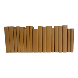 Decorative Books - Pecan Paper Wrapped Books - Brown Books By The Foot