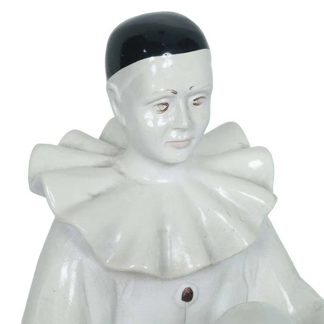 Ceramic Pierrot Figurine Table Lamp from Nove-Bassano, 1960s For Sale - Image 3 of 7
