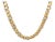 Bvlgari NY Gold Curb Link Chain 18k Two Tone Flat Links 78gr 17"L For Sale