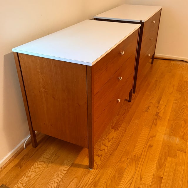 Pair 1950s Florence Knoll 3-Drawer Dressers, 225-1 For Sale In Washington DC - Image 6 of 13