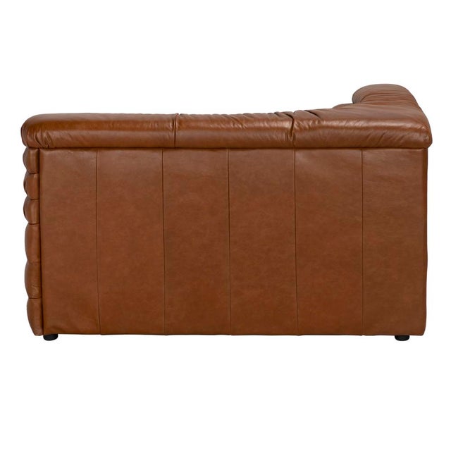 Not Yet Made - Made To Order NOIR Bandera Modular Sofa, L, Roche Tan Leather For Sale - Image 5 of 5